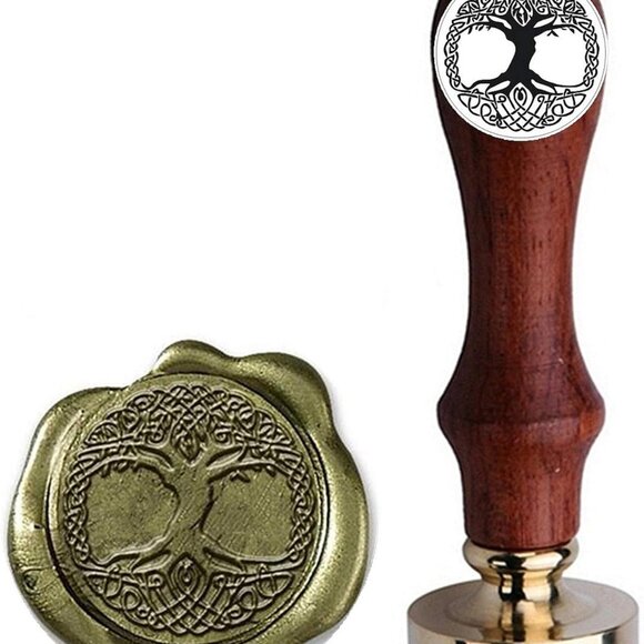 Viking Rune Vegvisir Wax Seal Stamp Custom Viking Rune Sealing Wax Stamp Vegvisi - Picture 1 of 5
